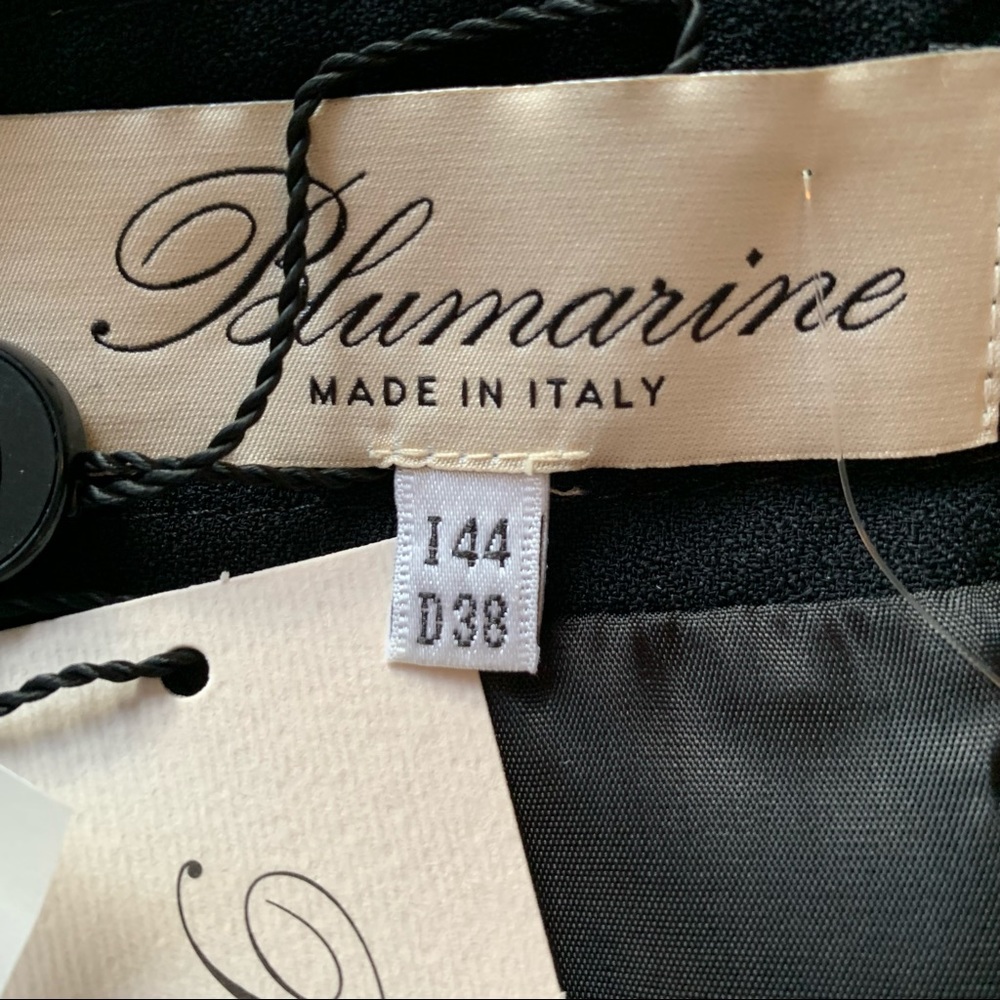 Bluemarine Pleated Front Jewel Knot Midi skirt Black - Picture 9 of 16